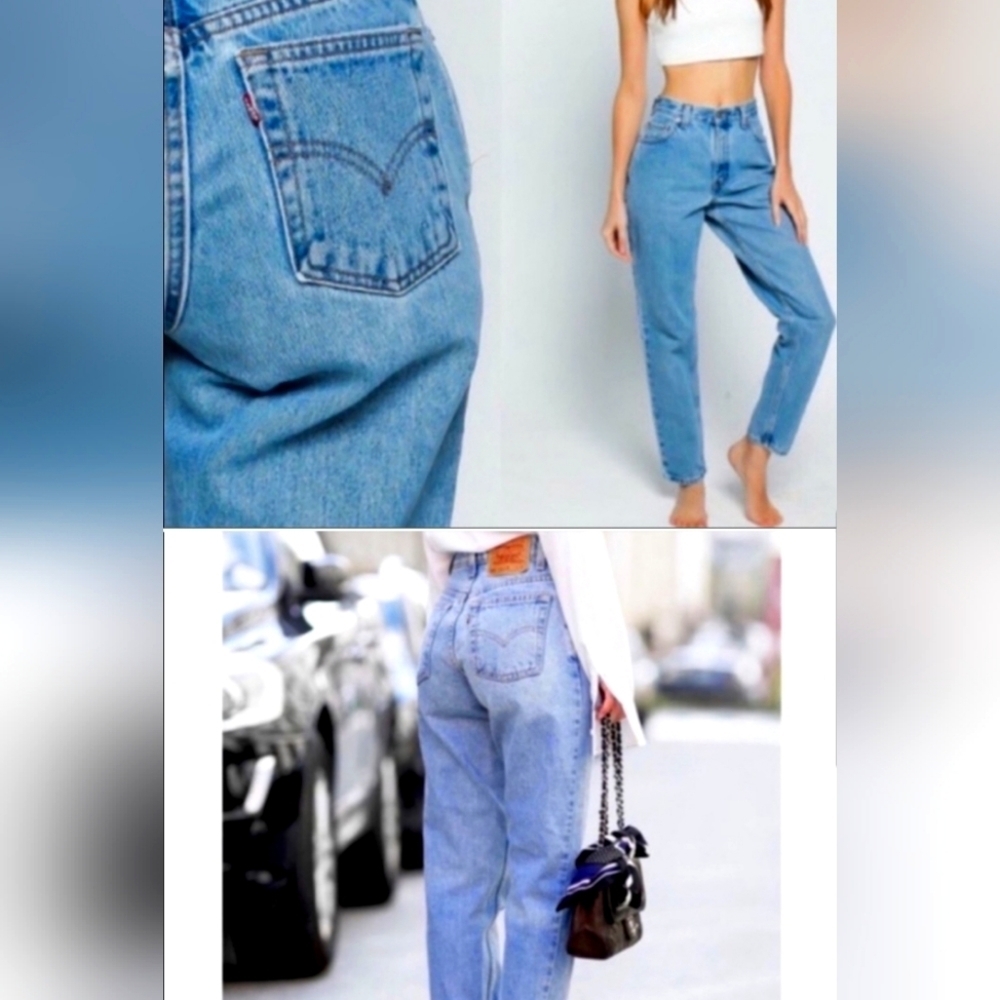 LEVI'S 550 Relaxed Taper Mom Jeans. Vintage. SIZE 16. 100 % Cotton